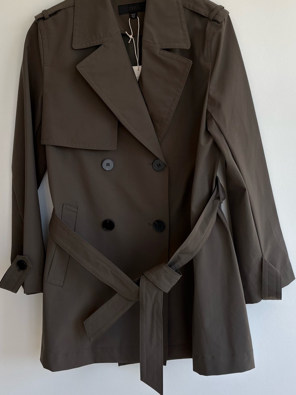 Water Repellent Windproof Double-Breasted Trench Coat - Picture 5 of 10